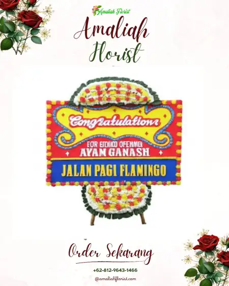 Sewa Papan Bunga Pagar Wangi